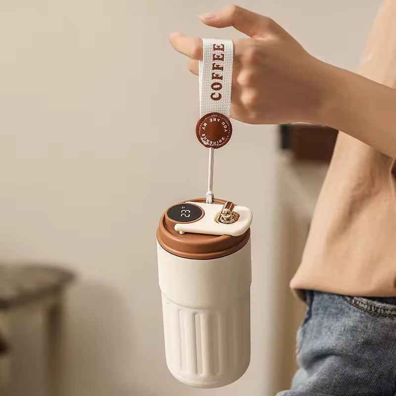 Reusable Insulated Coffee Cup with 316 Steel Liner – Stylish Hot & Cold Travel Mug